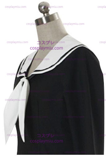 Μαύρο Μακριά μανίκια φόρεμα σχολική στολή