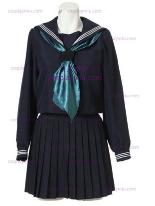 Μακριά μανίκια Sailor School Ενιαίος Κοστούμια Cosplay
