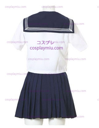 Κοντά μανίκια Sailor School Ενιαίος Κοστούμια Cosplay