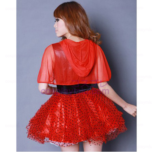 Red Pompon Κοστούμια Maid Veil φούστα