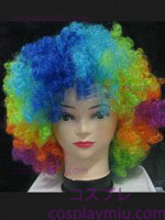 Περούκα Απόκριες εκρηκτικό πολύχρωμη περούκα-Πολύχρωμο κλόουν