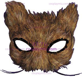 Mask Natural Feather Cat