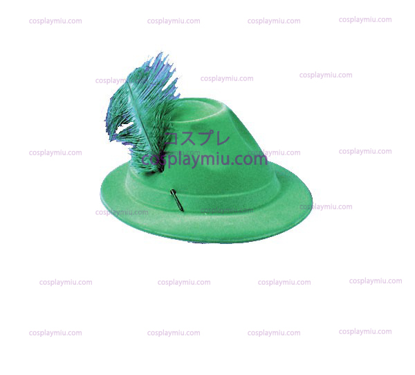 Green Flocked Alpine Καπέλα