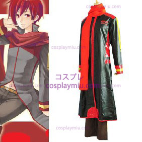 Vocaloid Akaito κόκκινο και το μαύρο κοστούμι Cosplay