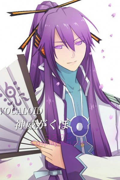 Vocaloid Long Purple Περούκες Cosplay Gakupo