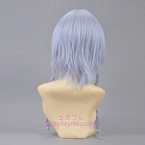 Touhou έργου Izayoi Sakuya Light Purple Short Με Long Braid Περούκες Cosplay